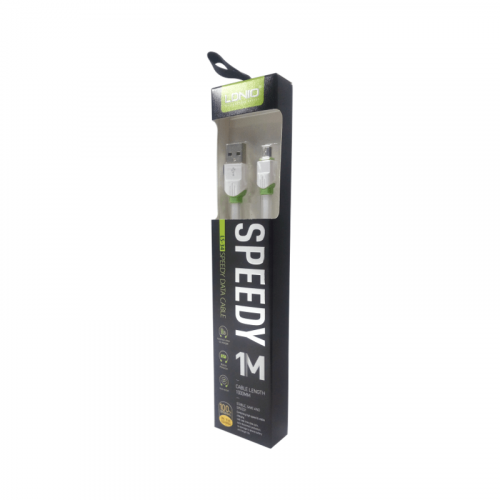 Кабель Micro USB LDNIO 1m 2.4A медь: 86 жил White LD_B4506