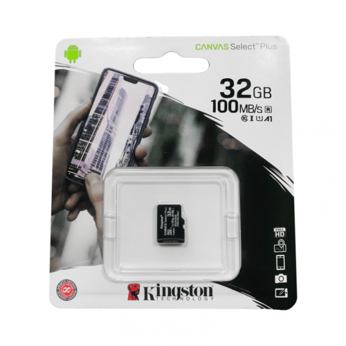 Карта памяти microSDHC 32GB Kingston Class 10 UHS-I U1 Canvas Select Plus 100MB/s