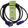 Кабель VGA 15M/15M TV-COM 1,8m