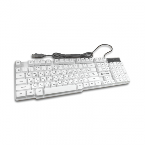 Клавиатура игровая Gan-Kata KGK-15U WHITE USB, с подсветкой
