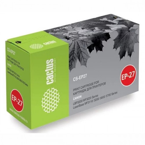 Картридж Cactus CS-EP27 для CANON LBP3200 MF3220 Series LaserBase MF3110/3200/5600/5700 Series. 2700 стр.