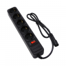 Сетевой удлинитель 5bites SP5B-110U 5S 1м черный