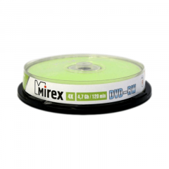 Диск DVD-RW Mirex 4.7 Gb, 4x, Cake Box (10)  1шт
