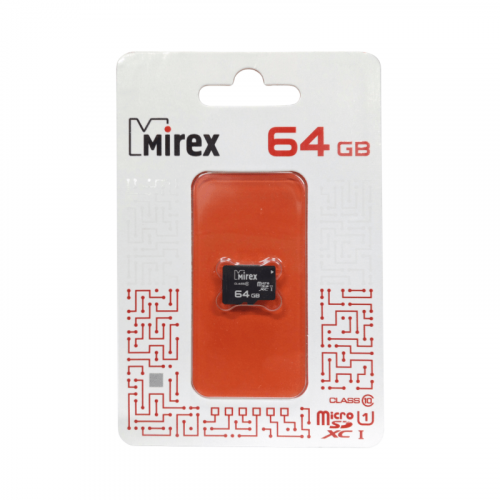 Карта памяти microSDXC 64 GB class10 Mirex 13612-MC10SD64