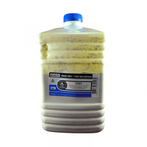 Тонер OKI Universal Yellow C301/321/610/810/830/910/930/3100/3200/ 3300/3400/3450/3530/3600/8600/8650/8800 B&W (кан. 1кг) Premium (Tomoegawa)