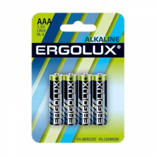 Батарейка Ergolux LR03 Alkaline BL-4