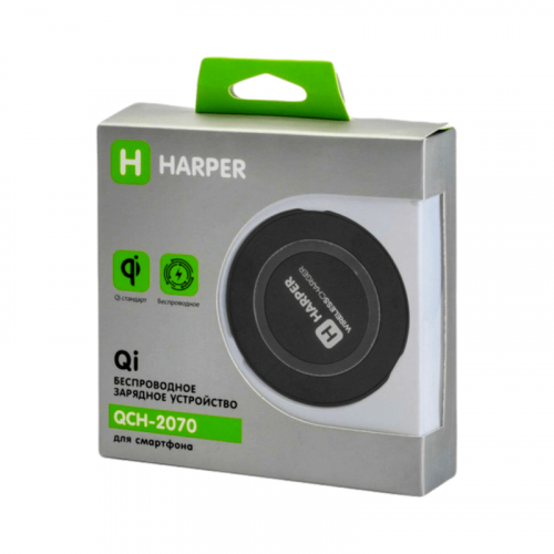Беспроводное з/у Qi для смартфона HARPER QCH-2070 black