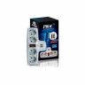 Разветвитель Pilot T, 4 розетки, 2 USB, автомат (2А)