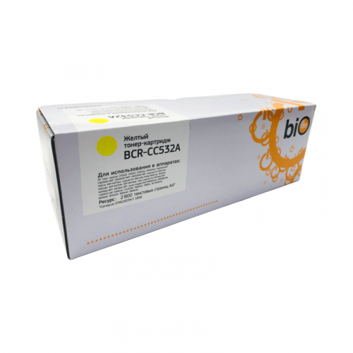 Картридж Bion CC532A для HP CLJ желтый 2800 стр