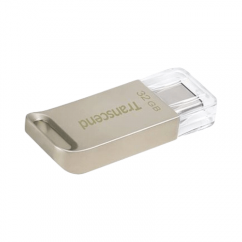 Флешка 32GB Transcend JetFlash 850, SilverPlating TYPE C