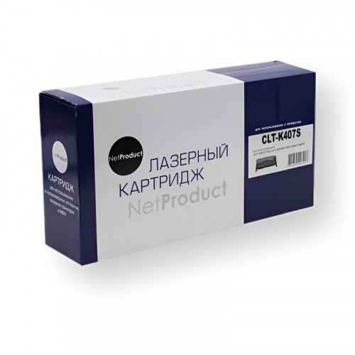 Картридж NetProduct CLT-K407S для Samsung, Bk, 1500 стр