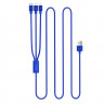 Кабель USB Orico Lightning*2 + Micro Data Cable, blue 1.2м