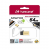 Флешка 64GB Transcend JetFlash 380, Gold Plating