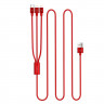 Кабель USB Orico Lightning*2 + Type-C Data Cable, red 1.2м