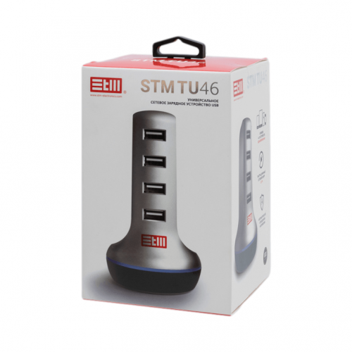 Зарядное устройство STM USB hub TU 46 silver