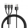 Кабель USB Orico Lightning*2 + Type-C Data Cable, black 1.2м