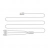 Кабель USB Orico Lightning + Type-C + Micro B, Silver 1.2м