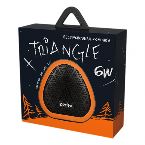 Колонка Perfeo Bluetooth "TRIANGLE" FM, MP3 microSD, AUX, TWS, 6Вт, 800mAh