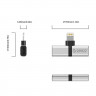 Адаптер Orico Lightning Charging + Audio IPhone black/silver