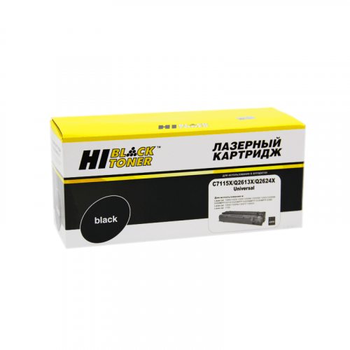Картридж Hi-Black C7115X/Q2613X/Q2624X для HP LJ, 4000 стр.
