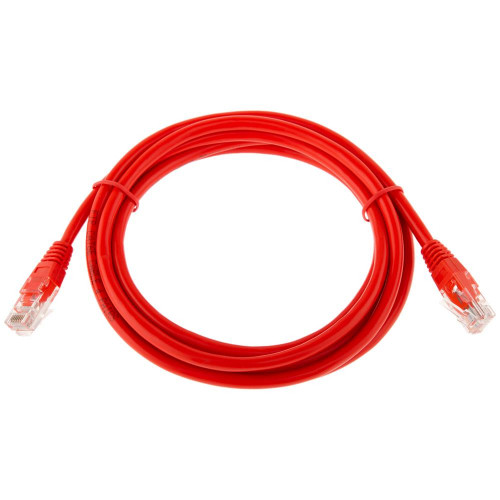 Патч корд AMP 5E U/UTP RJ-45, PVC 3.0м красный