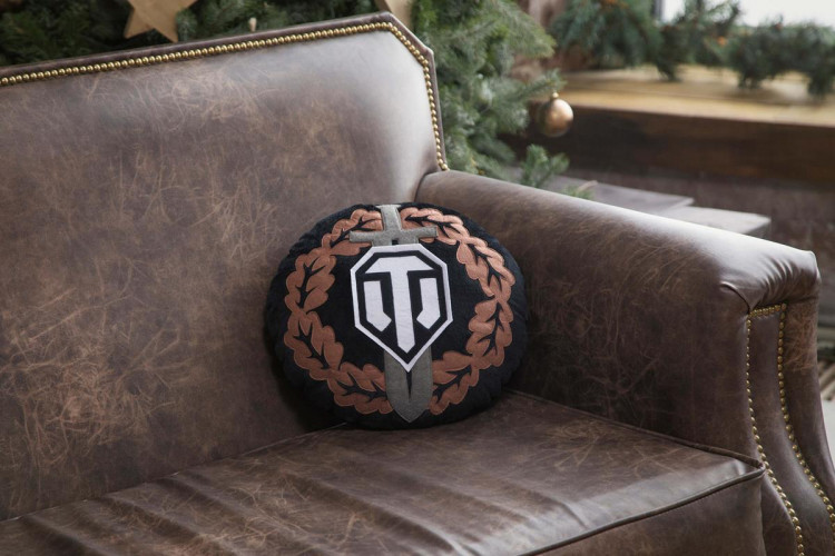 Подушка World of Tanks Лого круглая