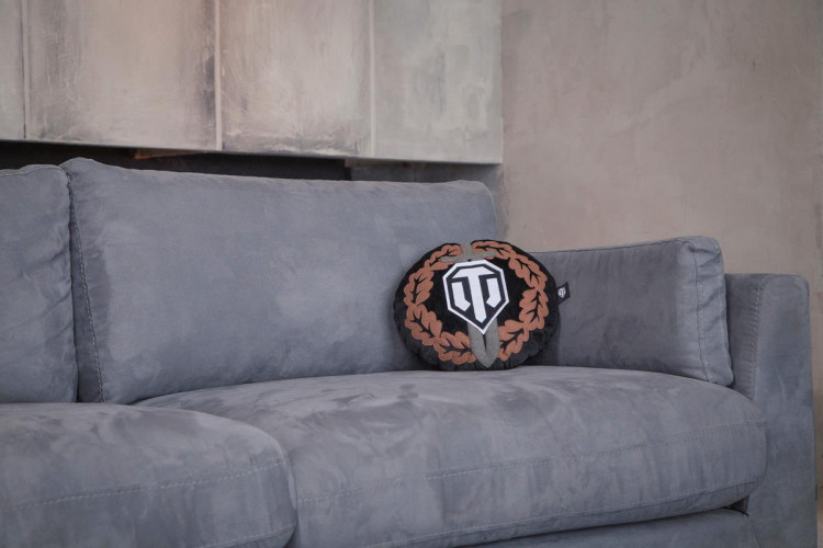 Подушка World of Tanks Лого круглая