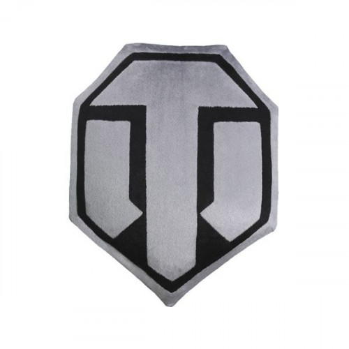 Подушка World of Tanks семи-угольная серо-черная
