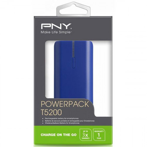 Внешний аккумулятор PNY 5200 mAh PowerPack синий