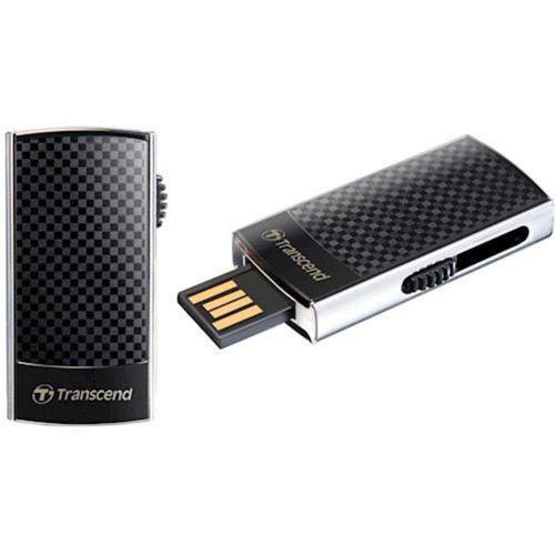 Флешка 16GB Transcend JetFlash 560, USB 2.0, Хром/Черный