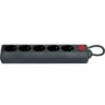 Сетевой фильтр Defender ES 1.8 м 5 розеток черный