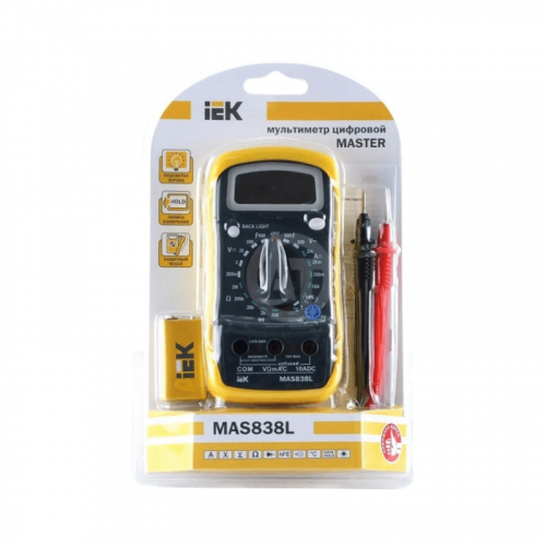 Мультиметр цифровой Iek TMD-3L-838 Master MAS838L