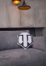 Подушка World of Tanks семи-угольная черная-белая 39х14