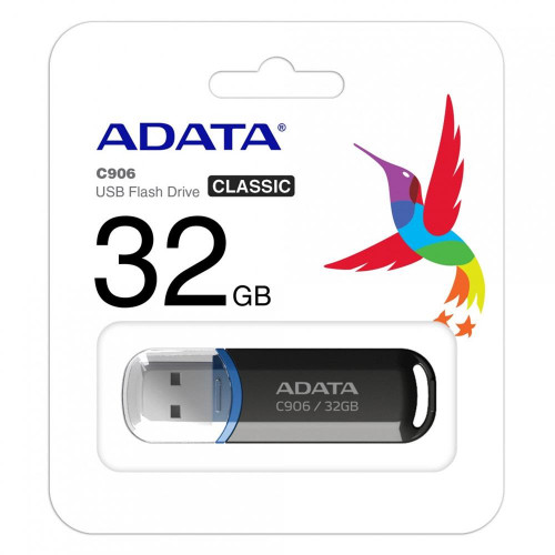 Флешка 32GB A-DATA Classic C906, USB 2.0, черный