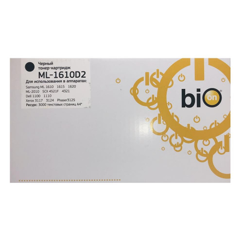 Картридж Bion 1610D2 Samsung ML-1610 / 2010 / 2510 / 2570 / SCX-4521F Xerox Phaser-3117 / 3122 / 3124 / 3125 3000 стр.