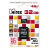Карта памяти microSDHC 32GB Mirex Class 10 UHS-I (SD адаптер)