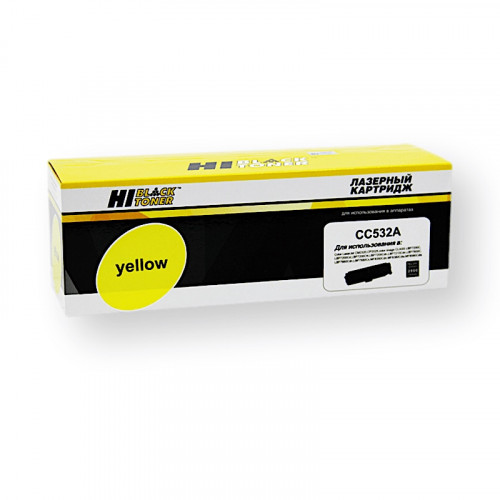 Картридж Hi-Black CC532A/CE412/CF382/718 для HP CLJ, Canon, Yellow, 2800стр