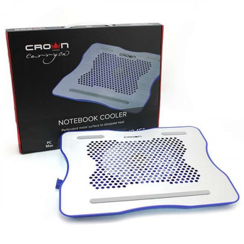 Подставка для ноутбука CROWN CMLC-1001 silver blue