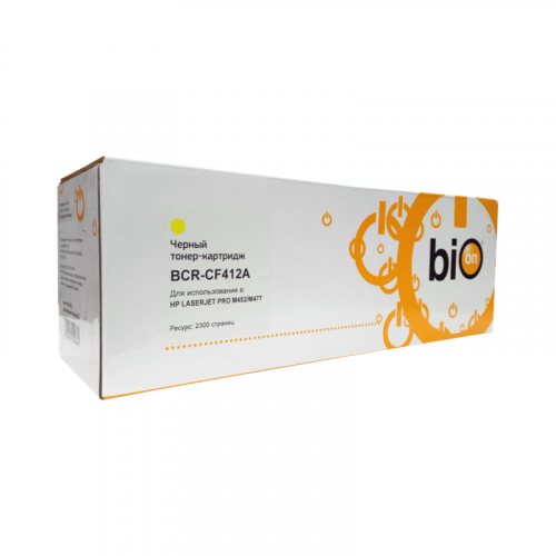 Картридж Bion CF412A для HP CLJ 2300 стр. желтый