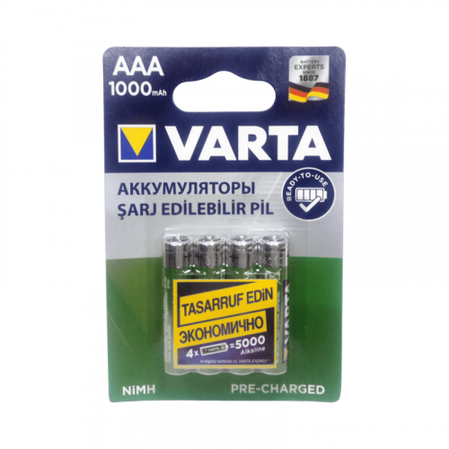 Аккумулятор VARTA AAA 1000mAh /4BL 5703