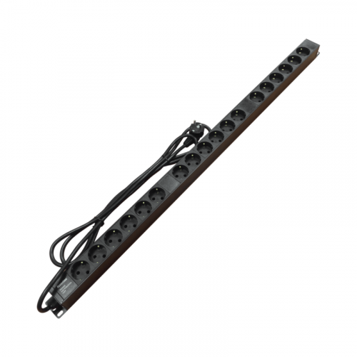 Блок розеток Hyperline SHE-18SH-2.5EU 18 розеток Schuko, 16 A, 250В