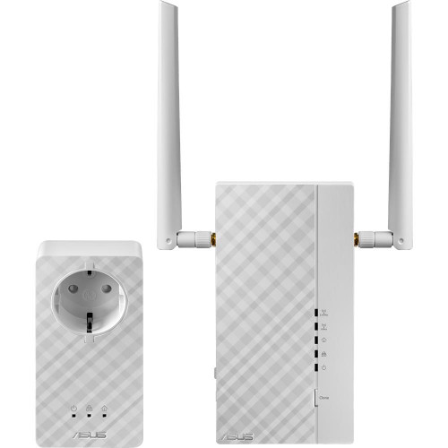 Удлинитель WiFi ASUS PL-AC56 Powerline Adapter Kit  (WLAN 1200Mbps, 802.11ac, 2xRG45, 220V)