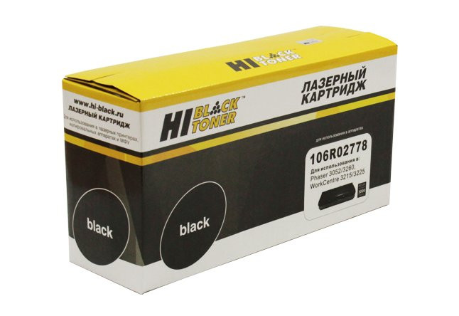 Картридж Hi-Black 106R02778 для Xerox Phaser 3052/3260/WC 3215/3225, 3000 стр