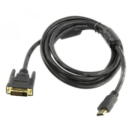 Кабель TV-COM HDMI to DVI-D (19M -25M) 2м, 2 фильтра LCG135F-2M