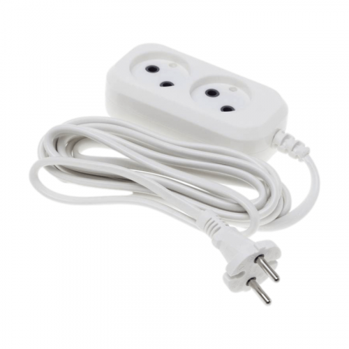 Удлинитель BURO BU-PSL2.3/W 2 розетки, 3 м, белый