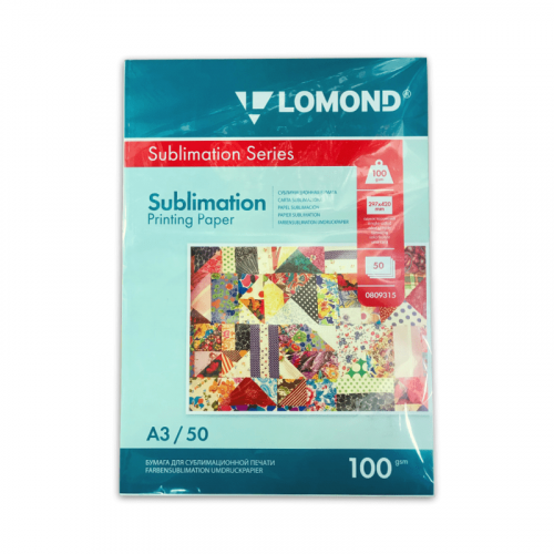 Сублимационная бумага Lomond А3, 100 г/м2, 50л