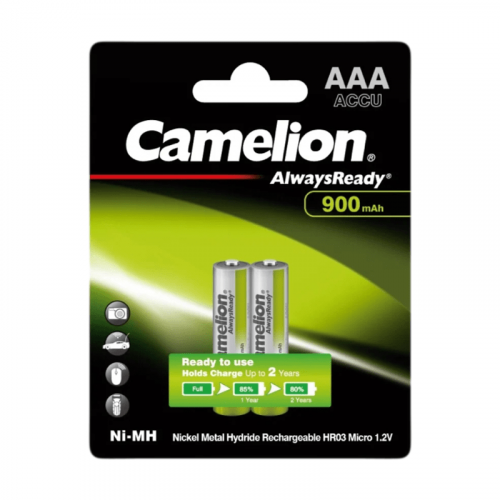 Аккумулятор Camelion AAA- 900mAh Ni-Mh  Always Ready  BL-2