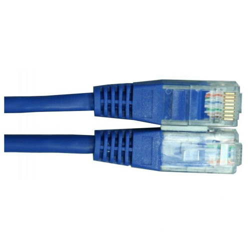 Патч корд AMP 5E U/UTP RJ45, PVC 5.0м синий