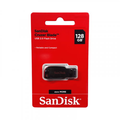 Флешка 128GB SanDisk CZ50 Cruzer Blade, USB 2.0